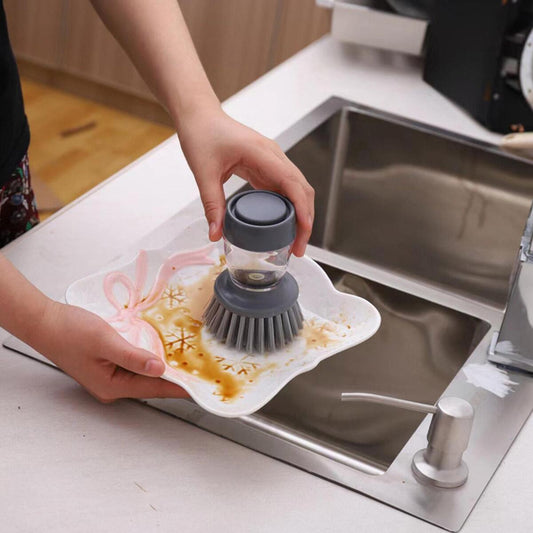 Washing Brush With Liquid Soap